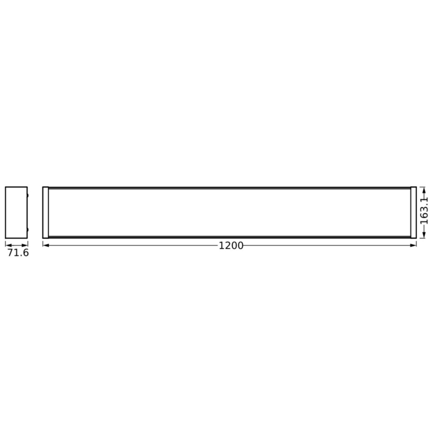 Ledvance - Dimmbare LED-Deckenleuchte OFFICE LINE LED/40W/230V 120 cm + Fernbedienung