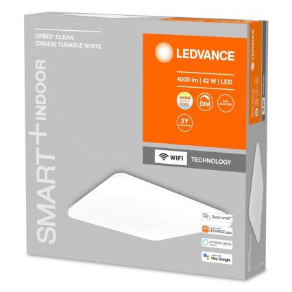 Ledvance - Dimmbare LED-Deckenleuchte SMART+ CLEAM LED/42W/230V 300-6500K Wi-Fi