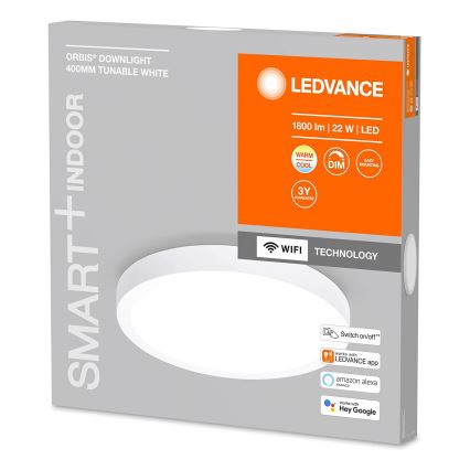 Ledvance - Dimmbare LED-Deckenleuchte SMART+ DOWNLIGHT LED/22W/230V 3000-6500K Wi-Fi