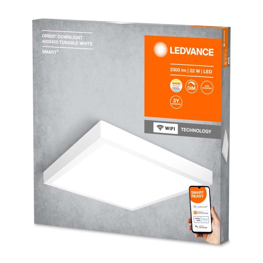 Ledvance - LED Dimmable ceiling light SMART+ DOWNLIGHT LED/22W/230V 3000-6500K Wi-Fi