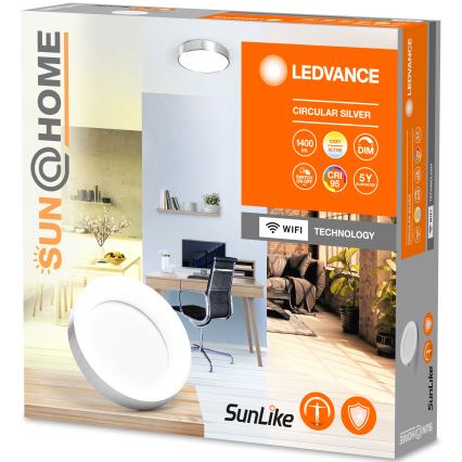 Ledvance – Dimmbare LED-Deckenleuchte SUN@HOME CIRCULAR LED/18,5W/230V Wi-Fi