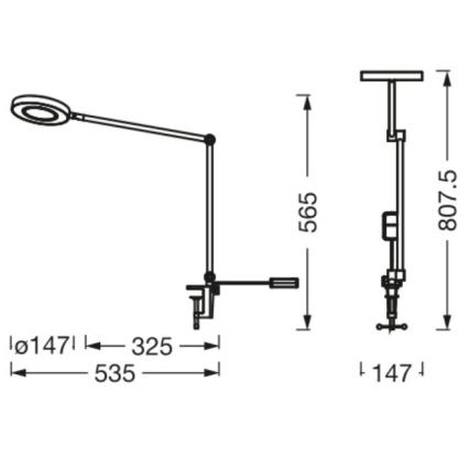 Ledvance - Dimmbare LED-Klemmlampe SUN@HOME LED/15W/230V 2200-5000K CRI 95 Wi-Fi