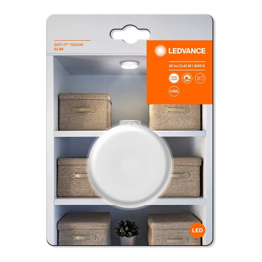 Ledvance - Dimmbare LED-Orientierungsleuchte DOT-IT LED/0,45W/5V 500 mAh