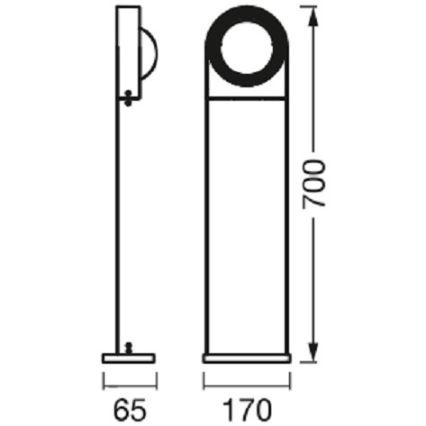 Ledvance – Dimmbare LED-Outdoor-Leuchte SWING LED/6,7W/230V IP44 Wi-Fi