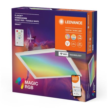 Ledvance - Dimmbare LED-RGBW-Deckenleuchte SMART+ MAGIC LED/14W/230V 2700-6500K Wi-Fi + Fernbedienung