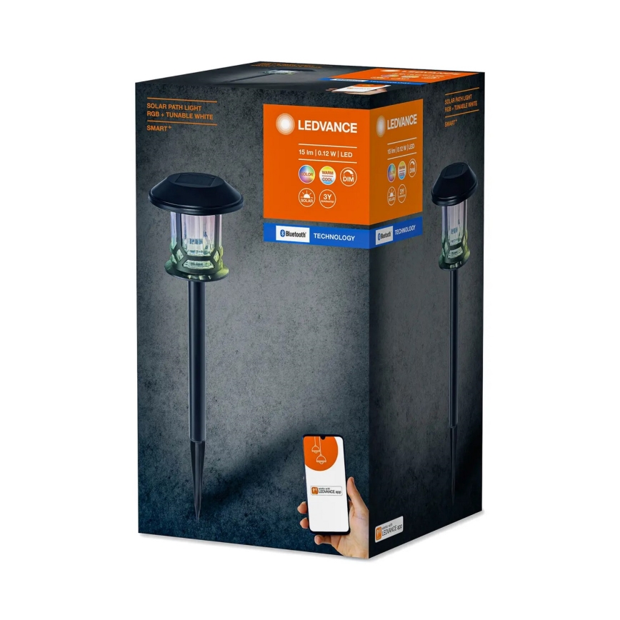 Ledvance – Dimmbare LED-RGBW-Solarleuchte SMART+ SOLAR LED/0,12W/3,2V 3000-6500K IP44