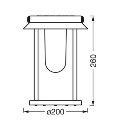 Ledvance - Dimmbare LED-RGBW-Solarleuchte SMART+ TABLE LED/3W/3,7V 2200 mAh IP44