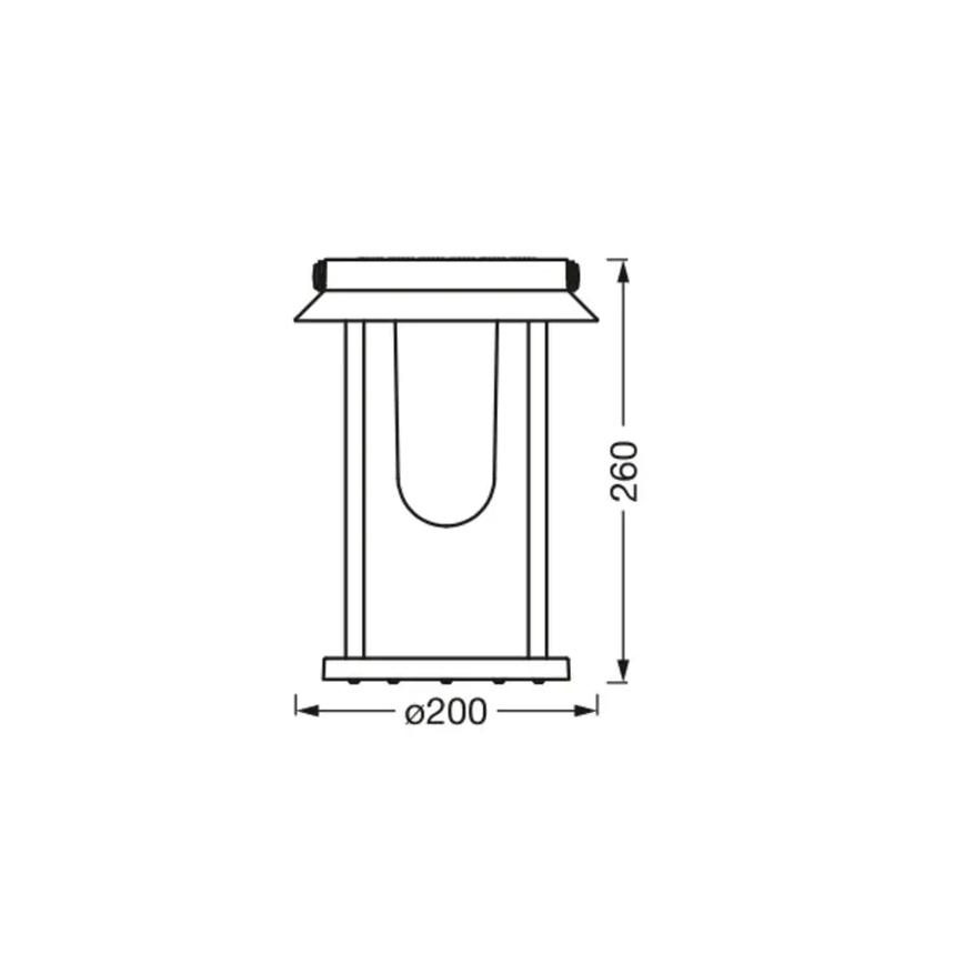 Ledvance - Dimmbare LED-RGBW-Solarleuchte SMART+ TABLE LED/3W/3,7V 2200 mAh IP44