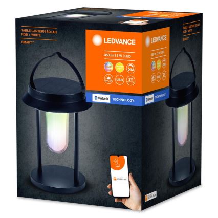 Ledvance - Dimmbare LED-RGBW-Solarleuchte SMART+ TABLE LED/3W/3,7V 2200 mAh IP44
