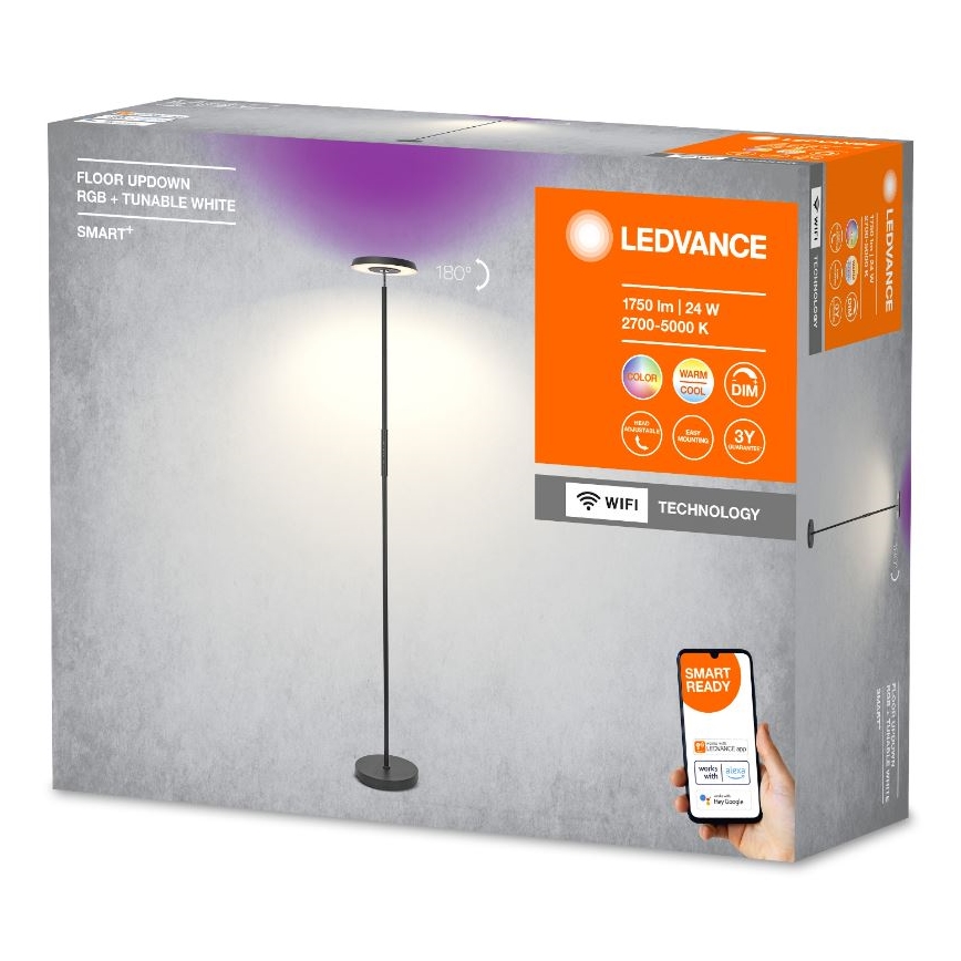 Ledvance - Dimmbare LED-RGBW-Stehlampe SMART+ FLOOR LED/13,5W/230V 2700-5000K Wi-Fi