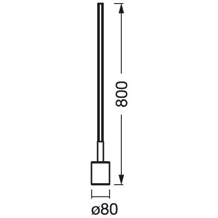 Ledvance – Dimmbare LED-RGBW-Stehleuchte SMART+ FLOOR LED/8W/230V 2700-6500 Wi-Fi weiß + Fernbedienung