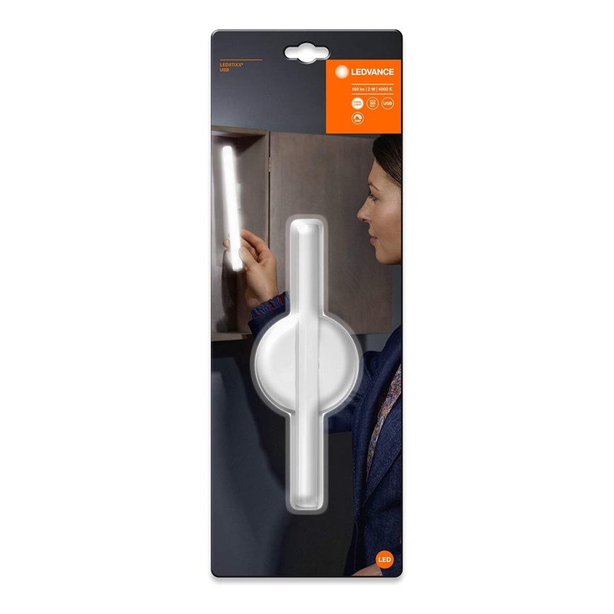 Ledvance - Dimmbare LED-Spiegelbeleuchtung LEDSTIXX LED/2W/Li-Ion 800 mAh IP44 CRI 90