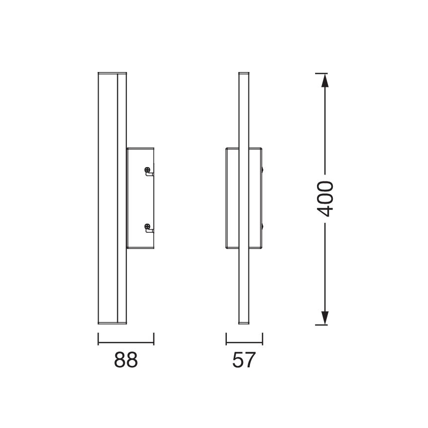 Ledvance - Dimmbare LED-Spiegelbeleuchtung mit Touch-Funktion ORBIS MIRROR LED/6,8W/230V 40 cm 3000/4000K IP44