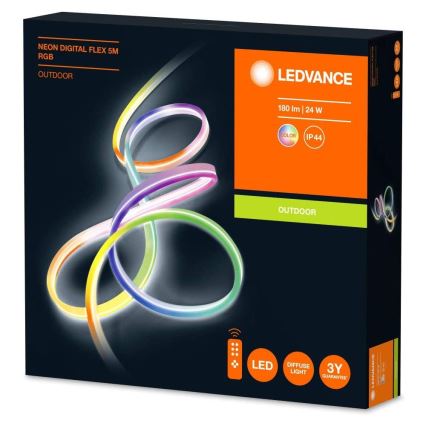 Ledvance - Dimmbarer LED RGB Außenstreifen FLEX 5m LED/23W/230V IP44 + Fernbedienung