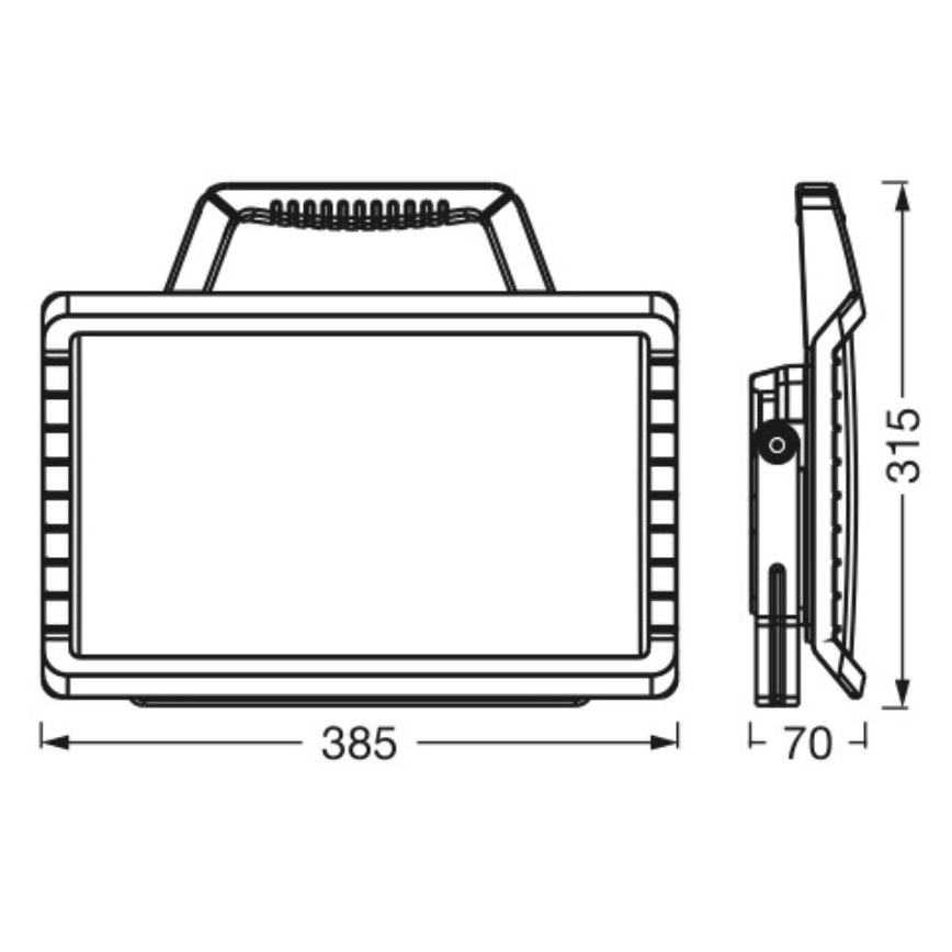 Ledvance - Dimmbarer, aufladbarer LED-Outdoor-Strahler WORKLIGHT BATTERY LED/26W/5V 2200 mAh IP54