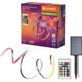 Ledvance - dimmbarer RGB-LED-Solarstreifen FLEX MAGIC 5m LED/1,6W/3,7V 2000 mAh IP44 + Fernbedienung