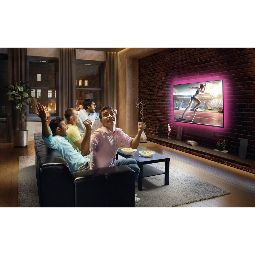 Ledvance - Dimmbarer LED-RGB-Streifen FLEX TV MOOD 1 m LED/4W/5V + Fernbedienung