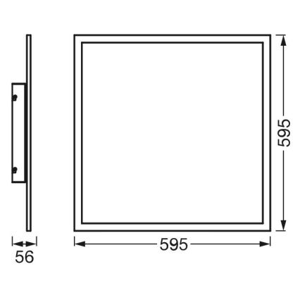 Ledvance - LED RGBW dimmbares Panel SMART+ PLANON LED/40W/230V 3000-6500K 60x60 cm Wi-Fi + Fernbedienung