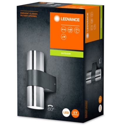 Ledvance - Außenwandleuchte ENDURA ROTARY 2xGU10/5W/230V IP44