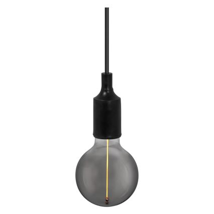 Ledvance - Hängeleuchte an Schnur PENDULUM BELL 1xE27/15W/230V schwarz