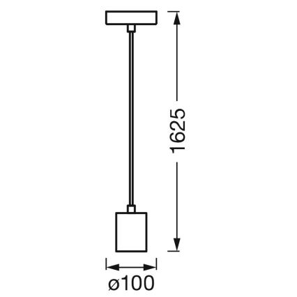 Ledvance - Hängeleuchte an Schnur PENDULUM ROBBIN 1xE27/15W/230V glänzendes Chrom