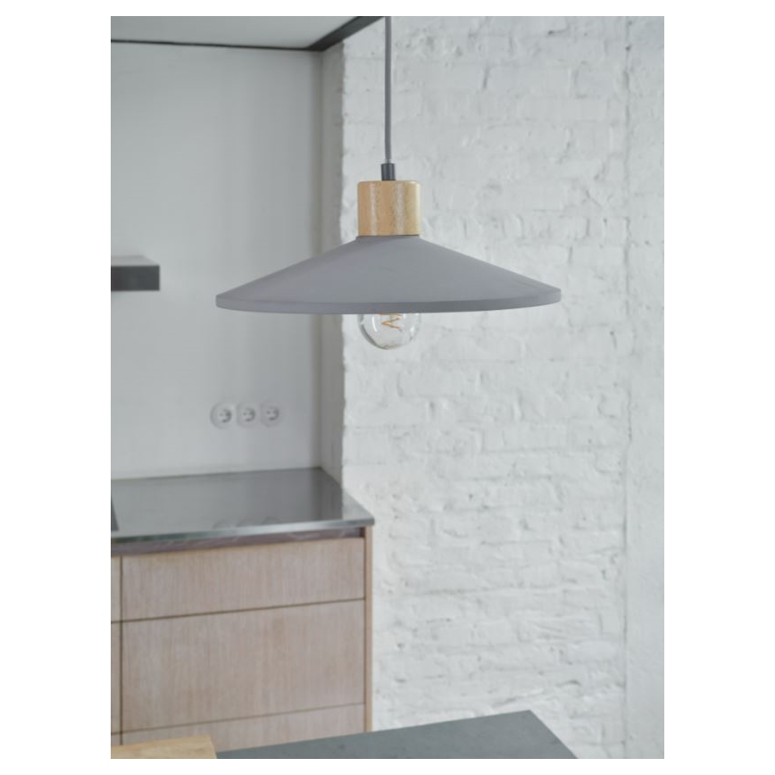 Ledvance - Hängeleuchte DECOR CONCRETE 1xE27/15W/230V d 32 cm Beton grau