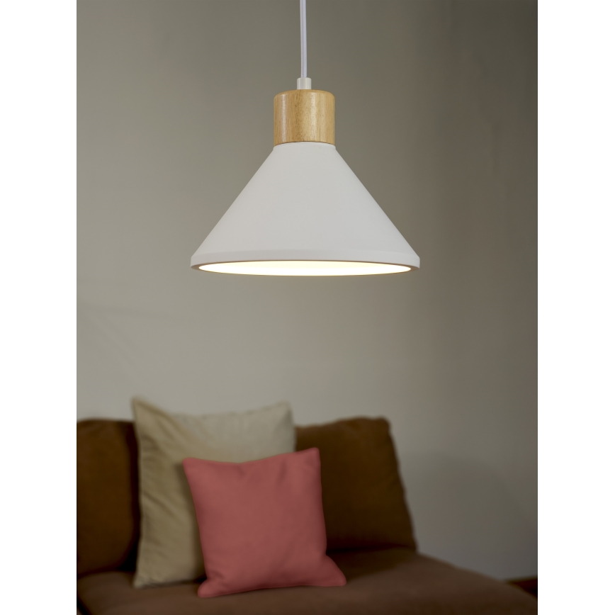 Ledvance - Hängeleuchte DECOR PLASTER 1xE27/25W/230V d 22 cm Gips weiß