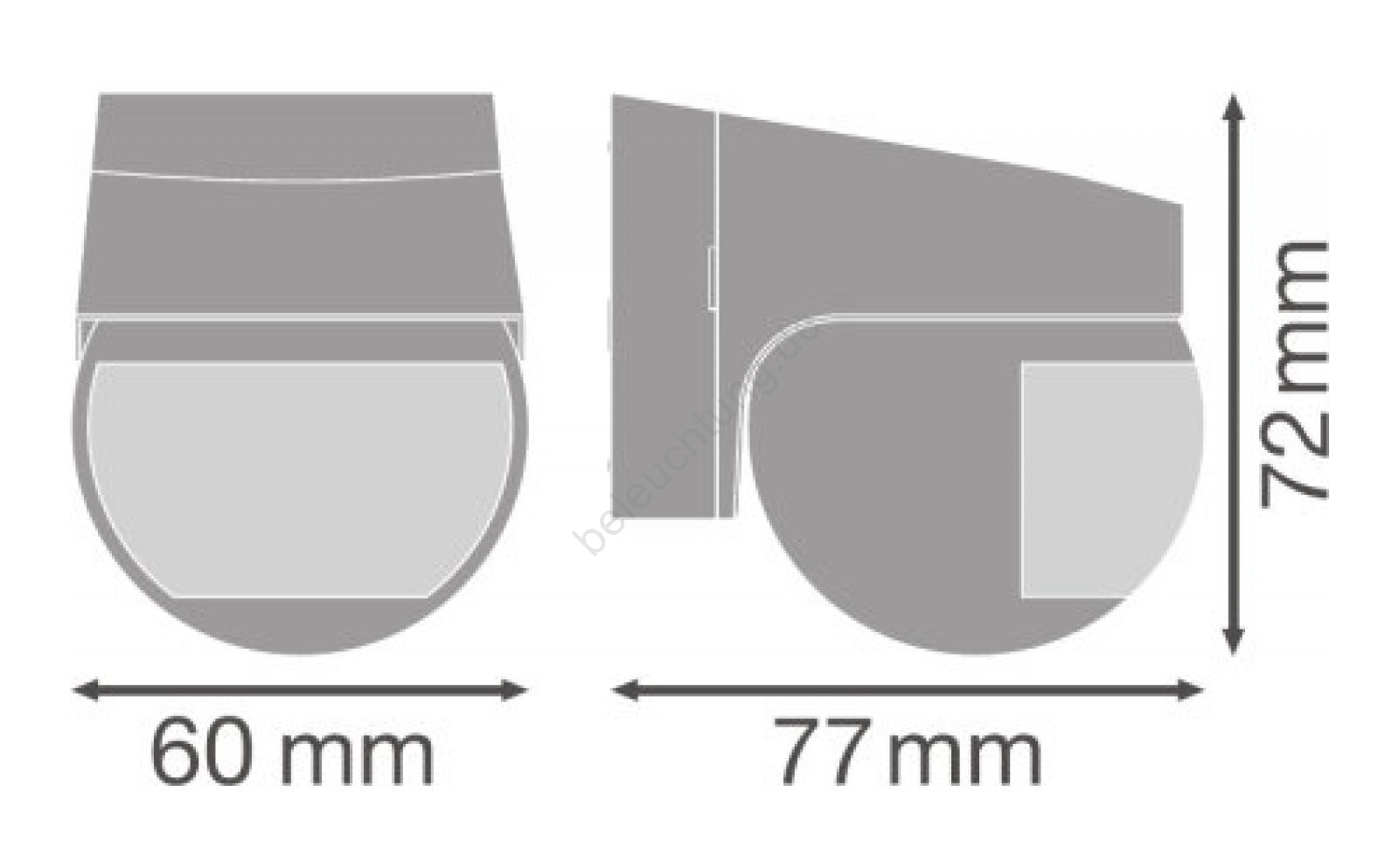 Ledvance - Infrarot-Bewegungsmelder für den Außenbereich 230V IP44 grau