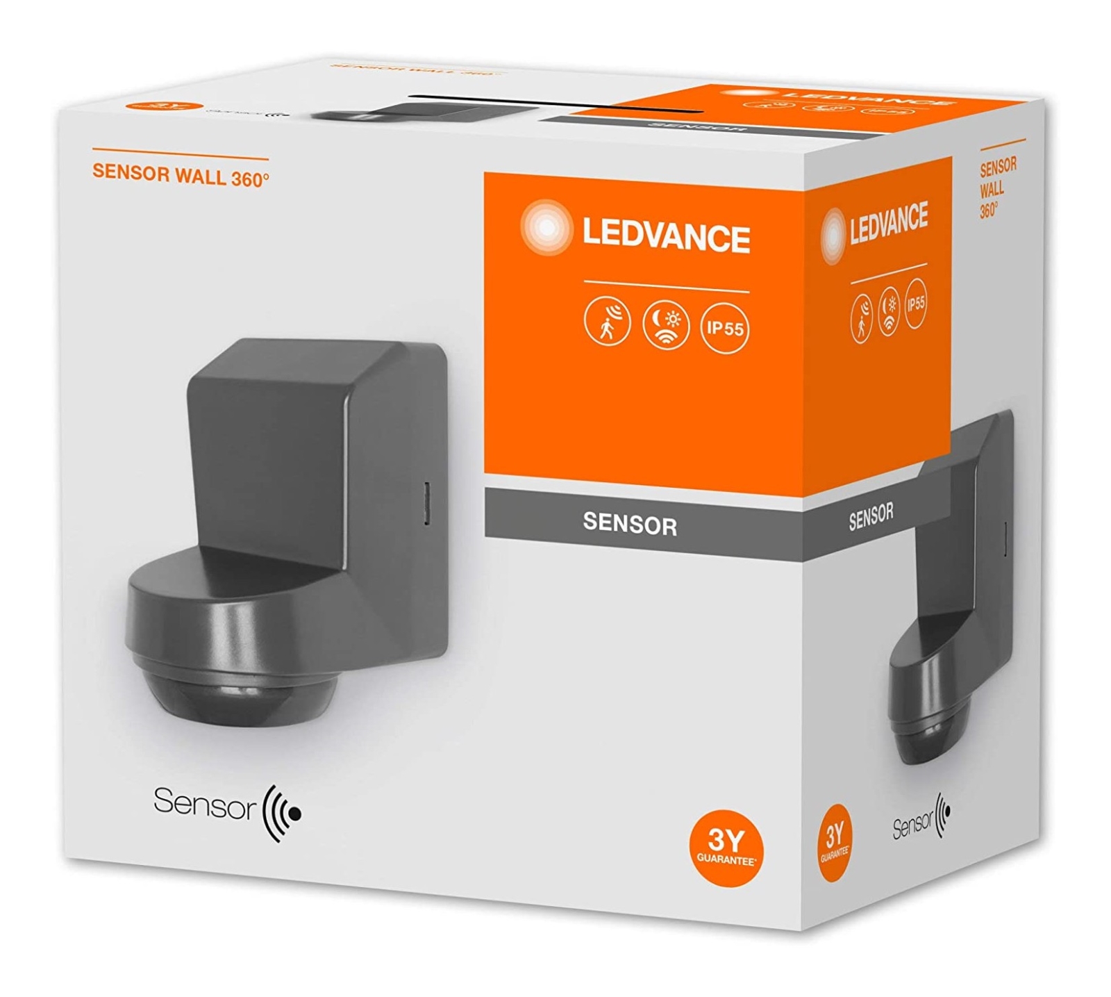 Ledvance - Infrarot-Bewegungsmelder für den Außenbereich 230V IP55 grau