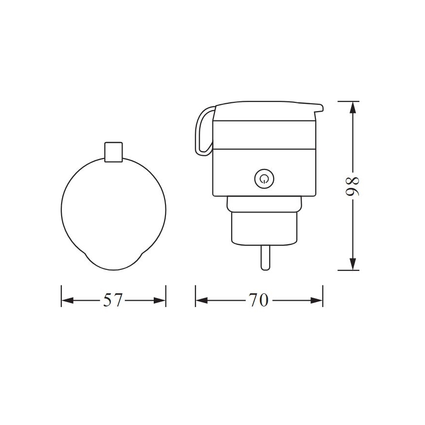 Ledvance – Intelligente Outdoor-Steckdose SMART+ PLUG 3680W IP44