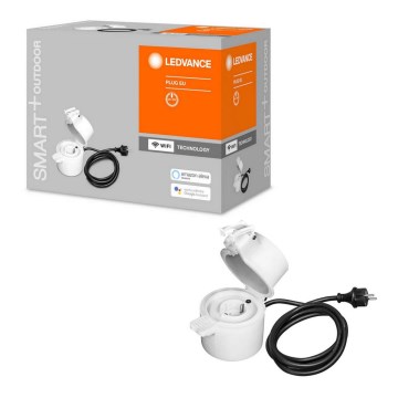 Ledvance - Intelligente Outdoor-Steckdose SMART+ PLUG SCHUKO 3680W IP44 Wi-Fi