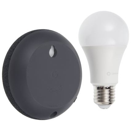 Ledvance - Intelligenter Lautsprecher Google Nest Mini + LED-Glühbirne SMART+ E27/9W/230V