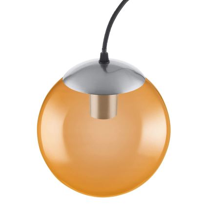 Ledvance - Kronleuchter an Schnur BUBBLE 1xE27/40W/230V orange d. 20 cm
