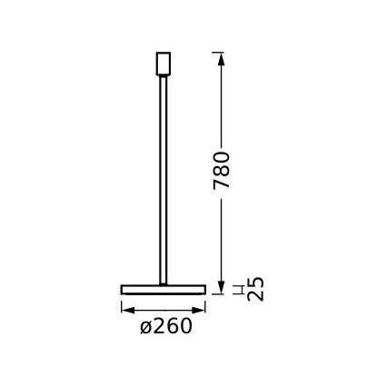 Ledvance - Lampenfuß DECOR STICK 1xE27/40W/230V beige