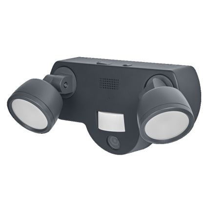 Ledvance - Dimmbare LED-Outdoor-Leuchte mit Sensor und Kamera SMART+ 2xLED/8W/230V IP44 Wi-Fi