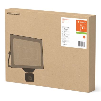 Ledvance - LED-Wandstrahler für den Außenbereich mit Sensor FLOODLIGHT ESSENTIAL LED/200W/230V IP65