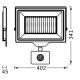 Ledvance - LED-Wandstrahler für den Außenbereich mit Sensor FLOODLIGHT ESSENTIAL LED/200W/230V IP65