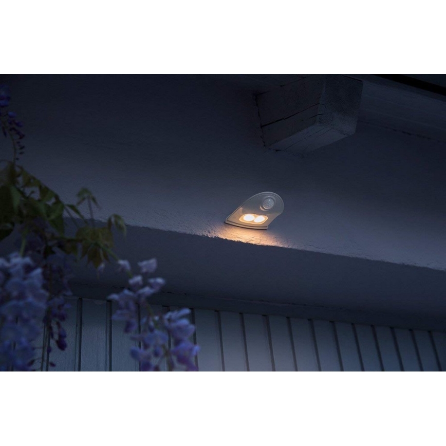 Ledvance - LED Außenwandleuchte mit Sensor DOORLED LED/1W/3xAA IP54