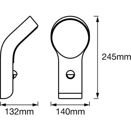 Ledvance - LED Außenwandleuchte mit Sensor ENDURA LED/8W/230V IP44