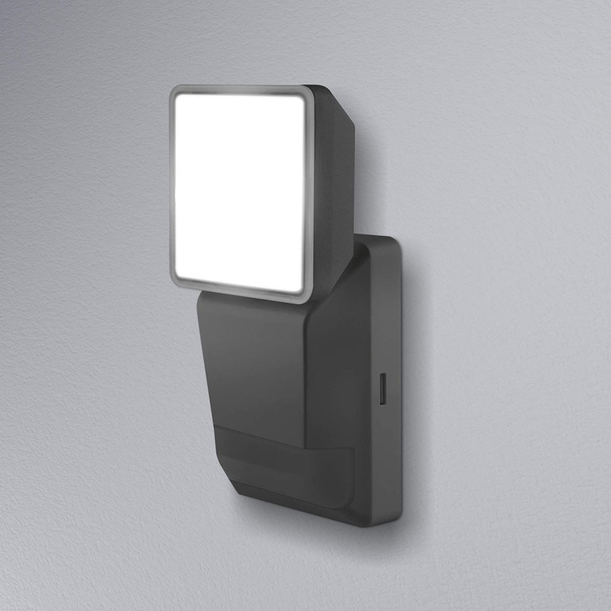 Ledvance -LED Außenwandleuchte mit Sensor SPOT LED/8W/230V IP55 schwarz