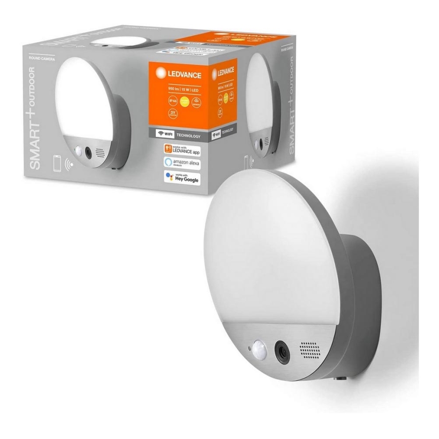 Ledvance - LED-Außenwandleuchte mit Sensor und Kamera SMART+ LED/15W/230V Wi-Fi IP44