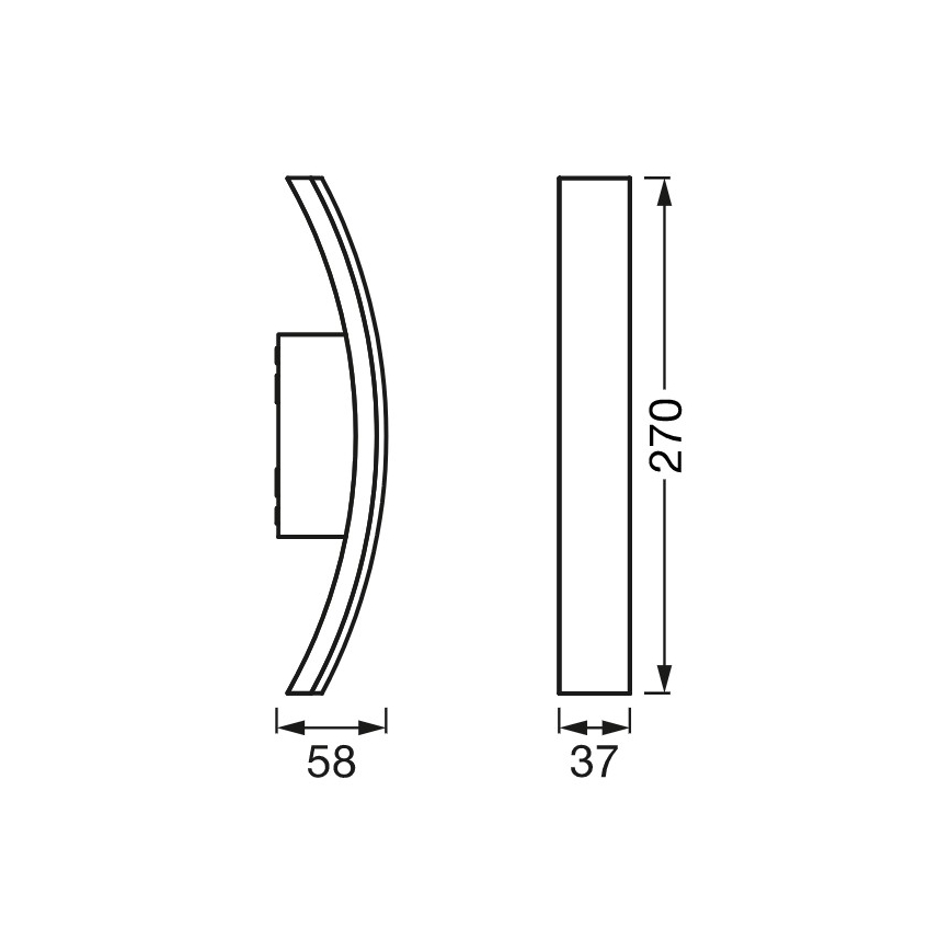 Ledvance - LED Auβen-Wandbeleuchtung BOW LED/7W/230V IP54