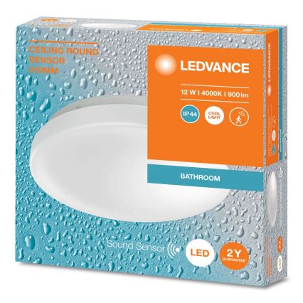 Ledvance - LED-Deckenleuchte für das Badezimmer mit Sensor CEILING ROUND LED/12W/230V IP44