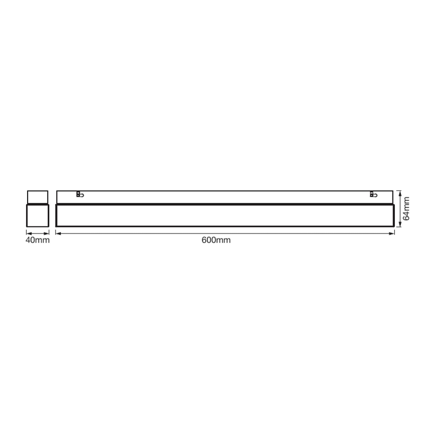 Ledvance - LED-Badezimmerspiegelbeleuchtung SQUARE LED/14W/230V IP44 3000/4000K CRI 90 Ra