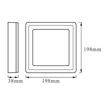 Ledvance - LED Deckenleuchte CLICK LED/15W/230V