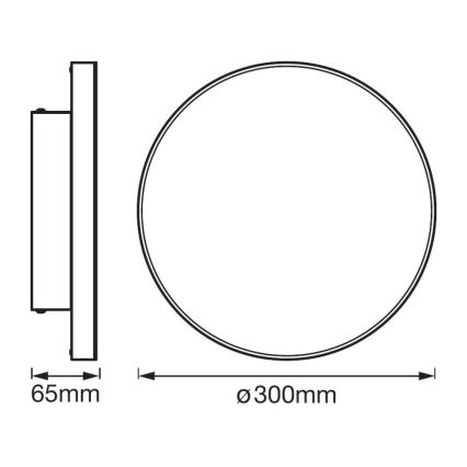 Ledvance - LED Deckenleuchte FRAMELESS LED/19W/230V 3000K