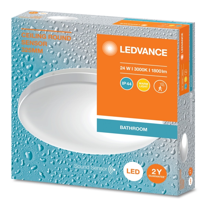 Ledvance - LED-Deckenleuchte für Badezimmer mit Dämmerungssensor CEILING ROUND LED/24W/230V IP44