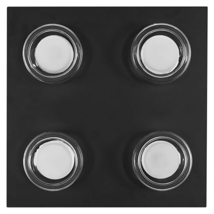 Ledvance - LED-Deckenleuchte für Badezimmer ORBIS FLAME 4xLED/5,5W/230V 3000/4000K IP44 schwarz