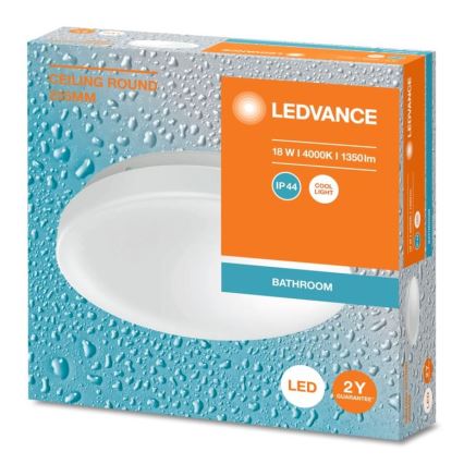 Ledvance - LED-Deckenleuchte für das Badezimmer CEILING ROUND LED/18W/230V 4000K IP44