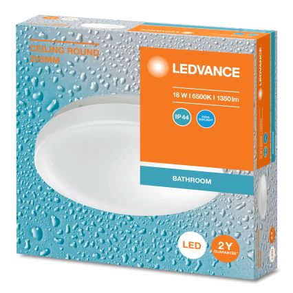 Ledvance - LED-Deckenleuchte für das Badezimmer CEILING ROUND LED/18W/230V 6500K IP44